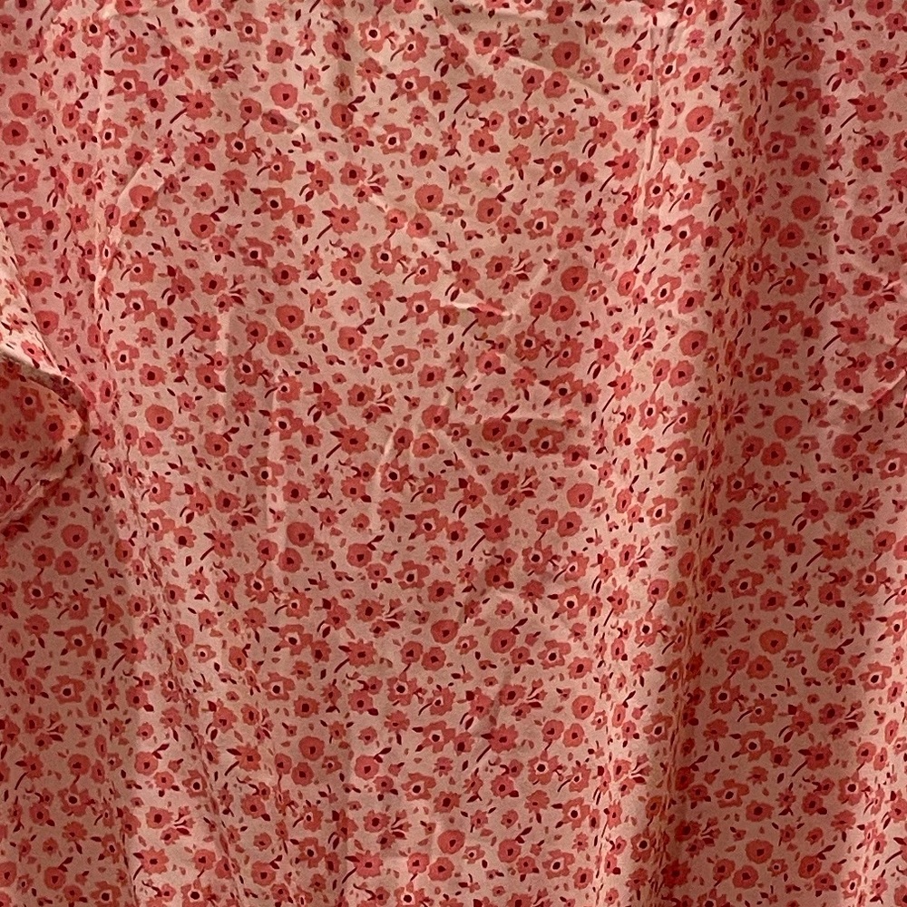 Lush Pink Floral Ruffle Top - Picture 4 of 4